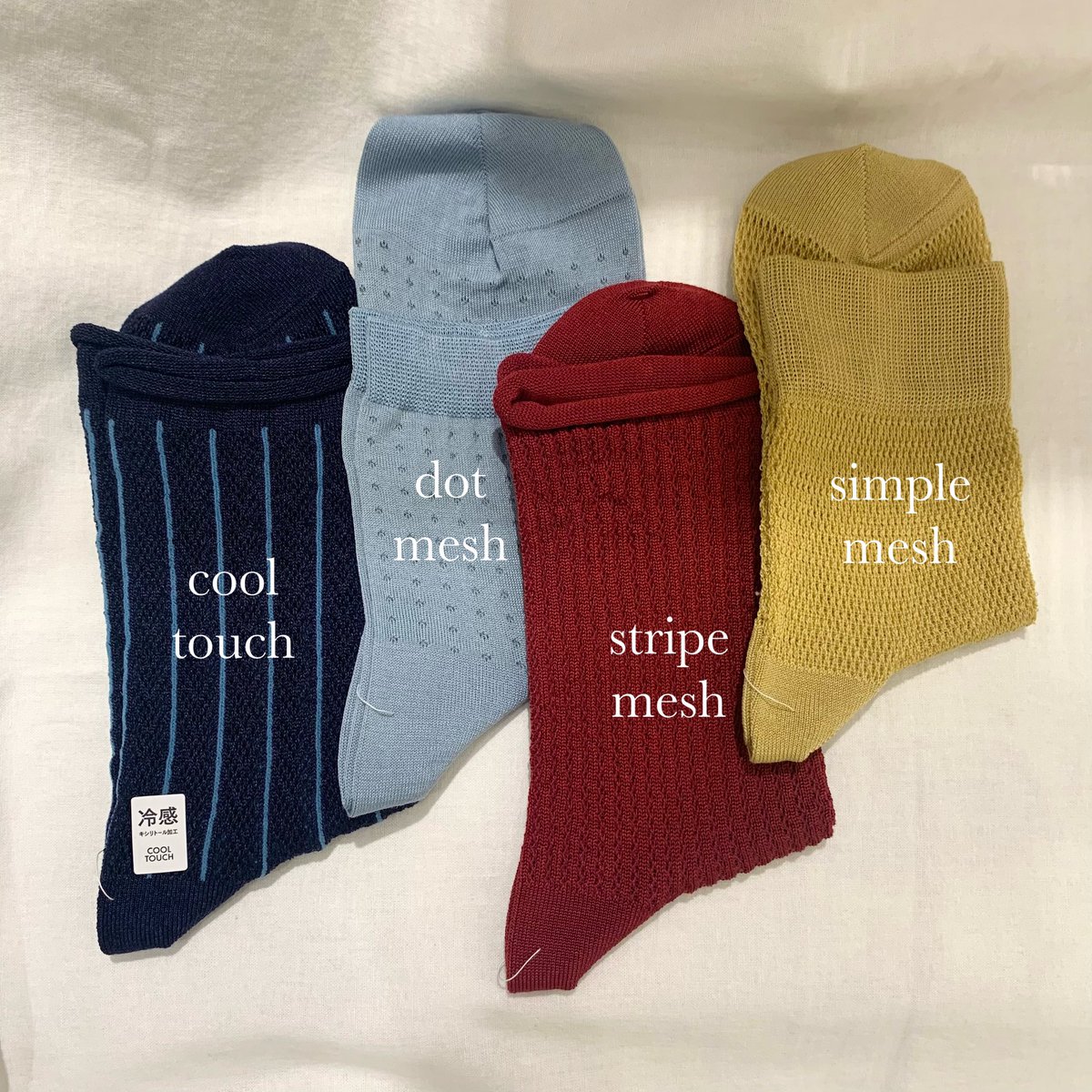 tabio_shinagawa's tweet photo. 🛒 𝗺𝗲𝘀𝗵 𝘀𝗼𝗰𝗸𝘀 👩🏼‍🍳🫧

通気性がよく、
サラッと履けるメッシュソックス

メッシュにも色々なデザインがございます🔦🦮

サンダルやヒールとの相性もgood 🦴 ◌
ぜひお気に入りの一足を見つけてください

#meshsocks #socks #靴下 https://t.co/oWxfPq6GQv