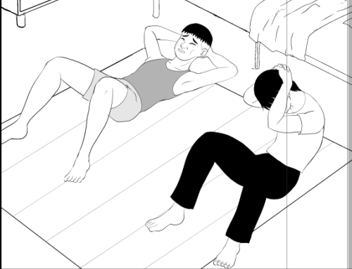 トレーニング頑張る二人 