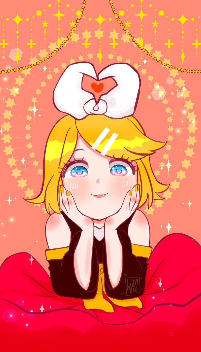 Lady9701's tweet photo. (´｡• ◡ •｡`) ♡ 

#KagamineRin #VOCALOID #wallpaper  #鏡音リン https://t.co/UfktlEvZhR