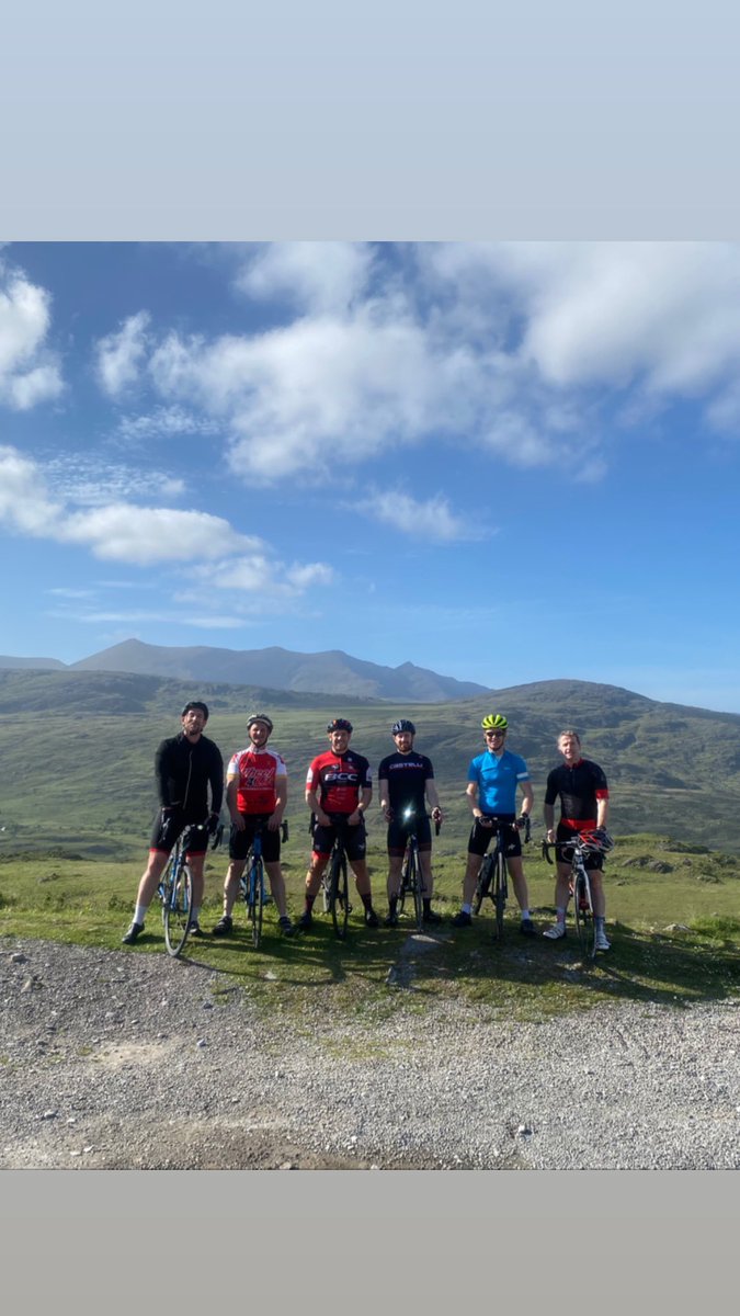 Pre race warm up at molls gap Kerry. #ringofbeara