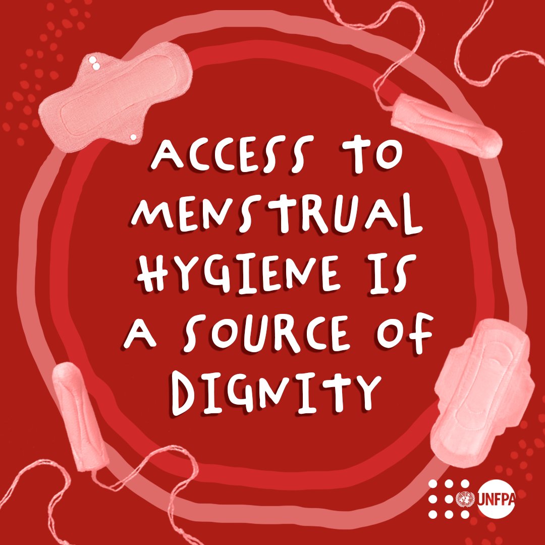 Everyone has a right to manage their menstrual hygiene safely and with dignity. Yet, this isn’t the reality for millions of people in humanitarian settings or extreme poverty.

On #MenstrualHygieneDay, join <a href="/UNFPA/">UNFPA</a> to #StandUp4HumanRights: unf.pa/mtr