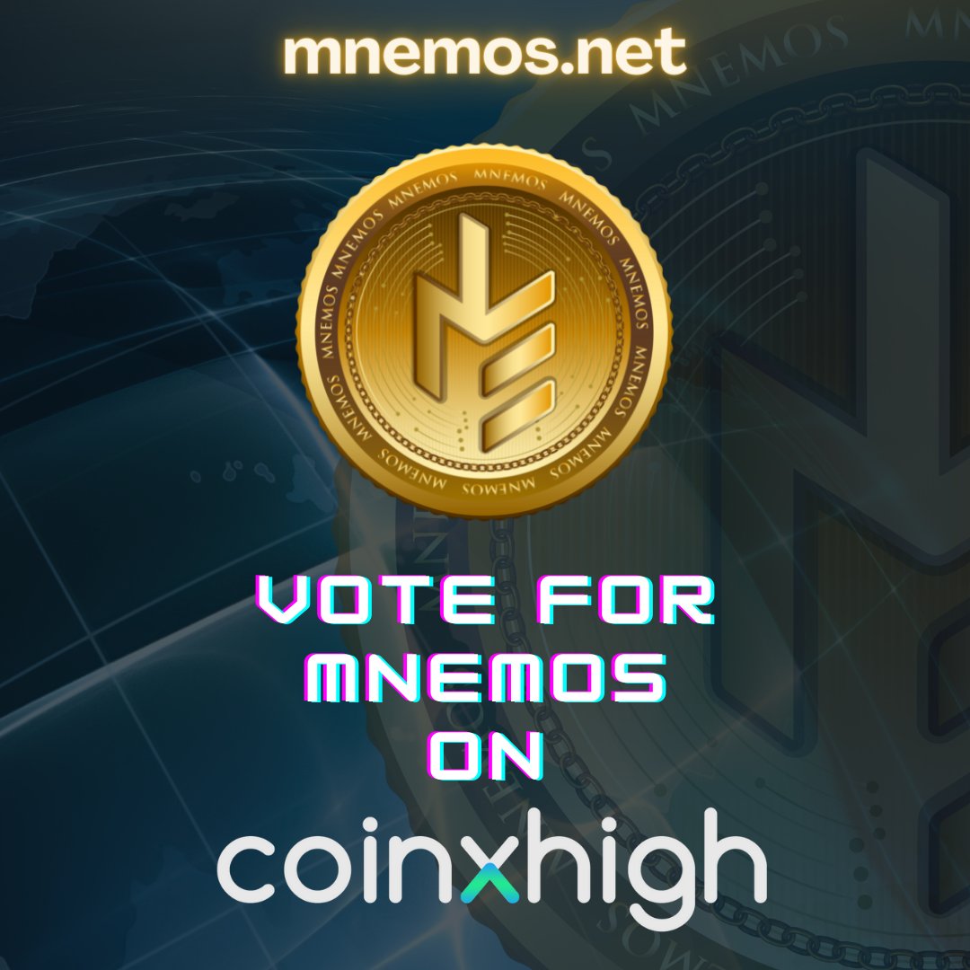 MnemosOfficial's tweet image. Let's grow our $MNEM Family!

Vote for MNEM on @CoinxHigh Now!
👉🏻 coinxhigh.com/todays-best-cr…

📃 Contract Address:
0x0Ea89656EF2355F30b26B281E69551FbCB9a2D1a

Get your own referral code (mnemos.net/referral-progr…) and earn FREE MNEM tokens!
#Mnemos #MNEM #MNEMTokens
🚀🚀🚀