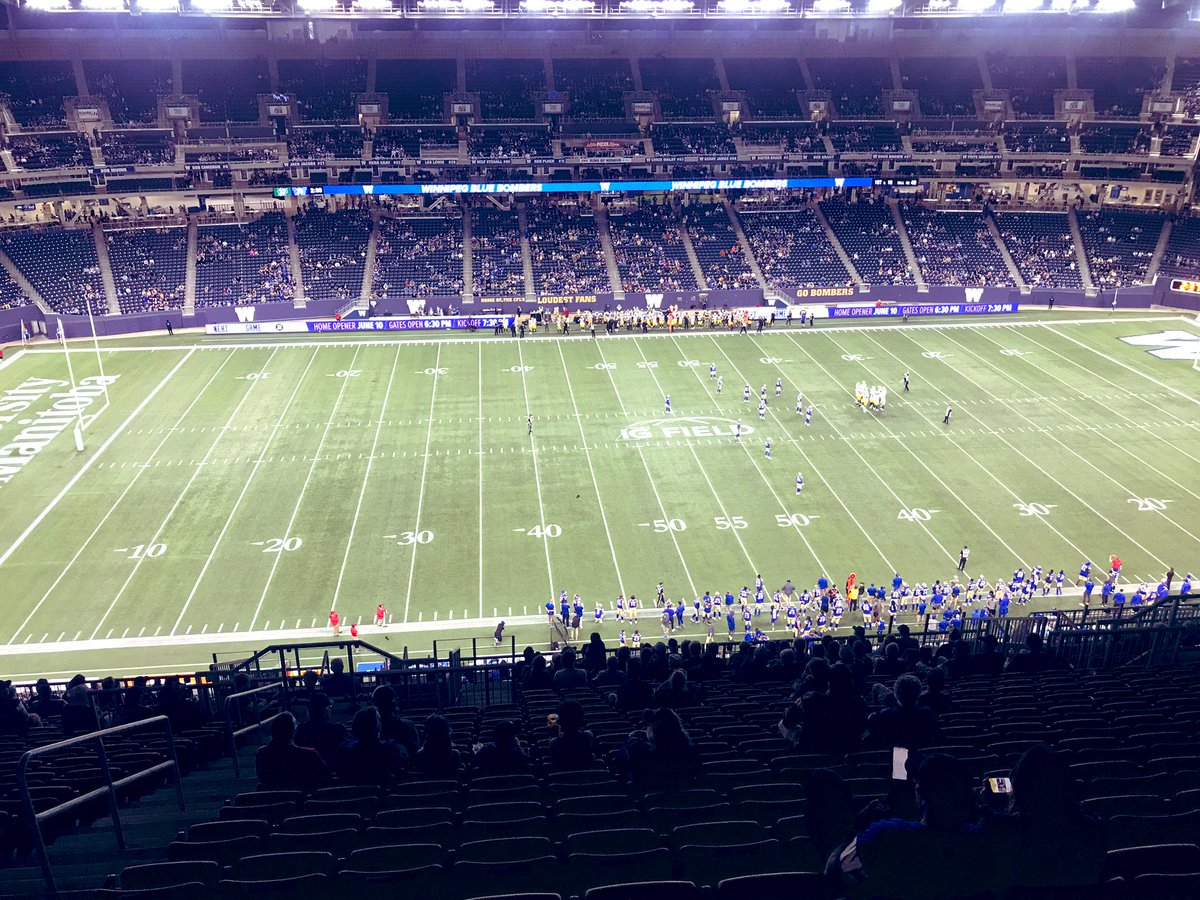 perch35km's tweet photo. Man, what a beautiful night for a football game. We didn’t win, but after that long shitty winter, it sure felt good to be outside at night and not be cold #ForTheW #WinnipegSpring https://t.co/DS6VBjKFL4