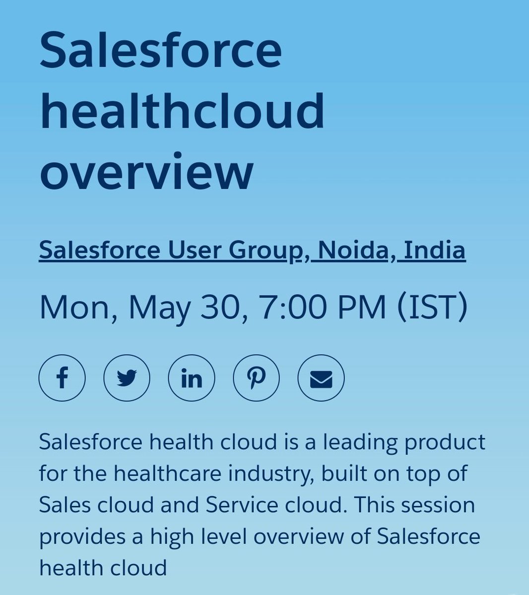 Salesforce User Group(Noida) tweet media