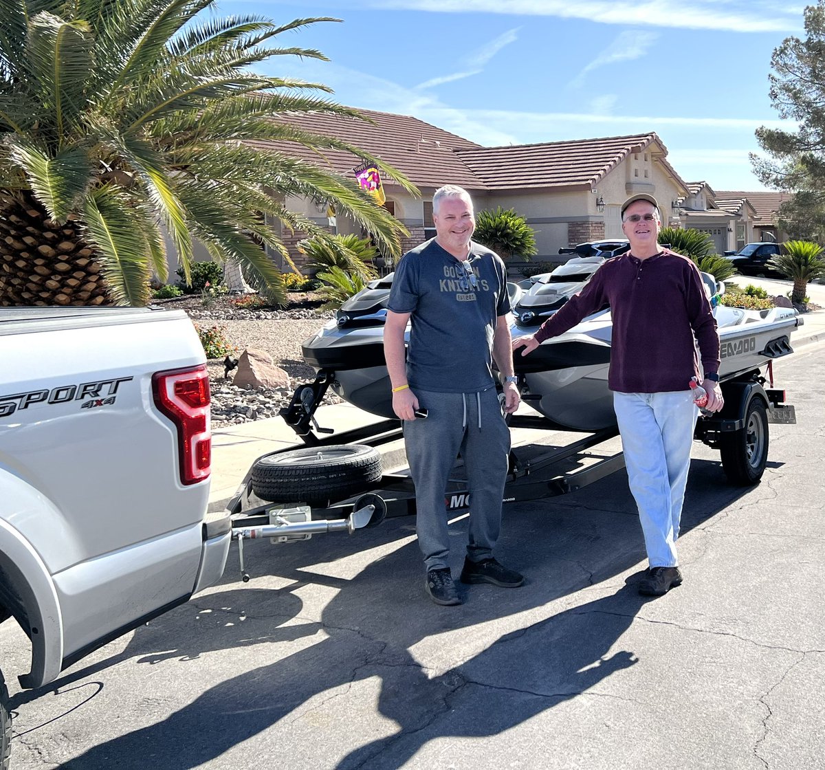 tamlarnerd's tweet photo. What an incredible adventure w/ my brother, Jory! Cross-country trip w/ two Sea-Doos in just over 36 hours. #BuiltFordTough #SeaDooLife #TenStates #FourTimeZones https://t.co/F0hR43a9pR