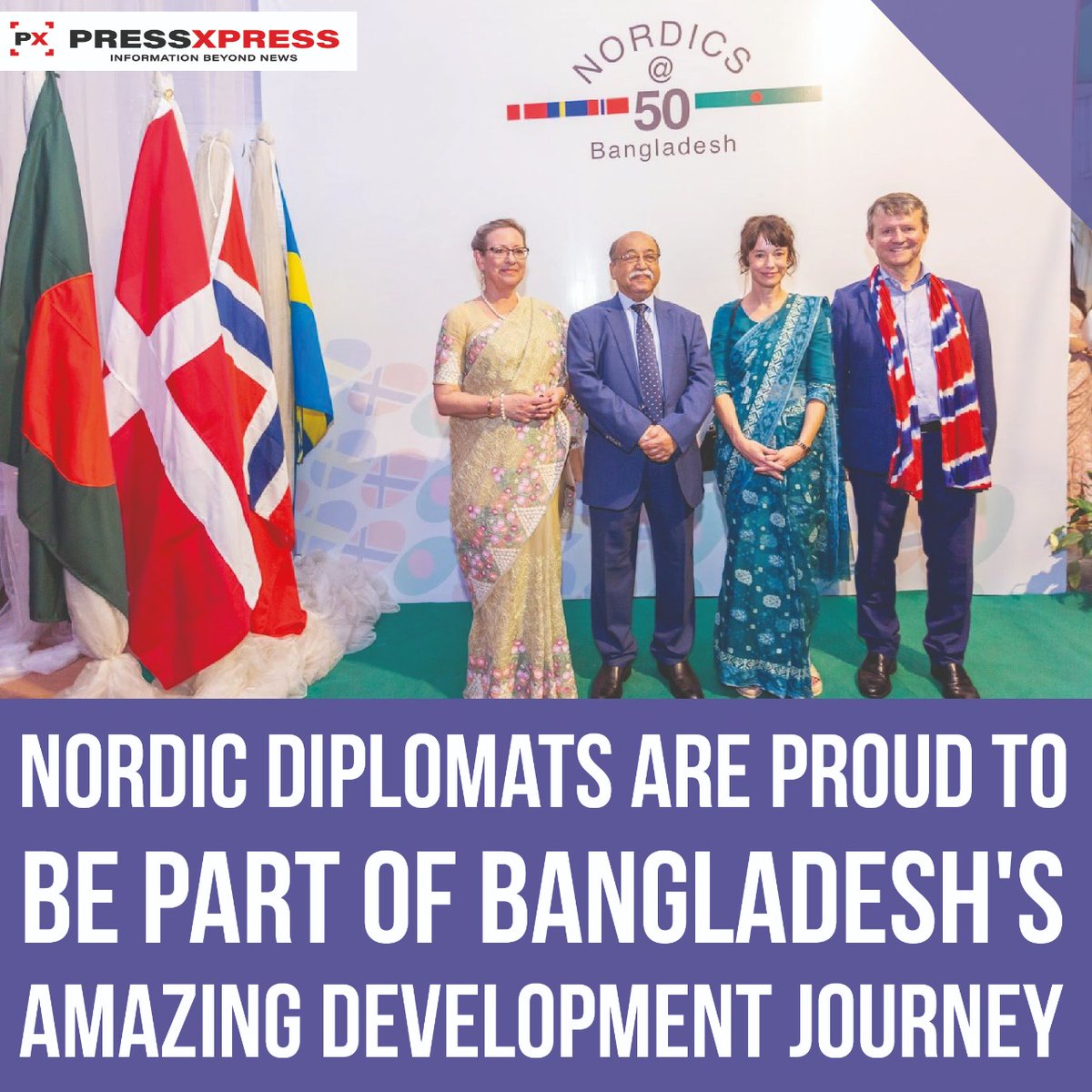 #Nordic ambassadors to Bangladesh have acknowledged the impressive #development journey and growth of Bangladesh that they have witnessed throughout their steadfast relationships. 
@SwedeninBD @SwedenAmbBD #Nordics50BD
#Diplomat #Diplomatic #Embassy #Sweden  #Bangladesh