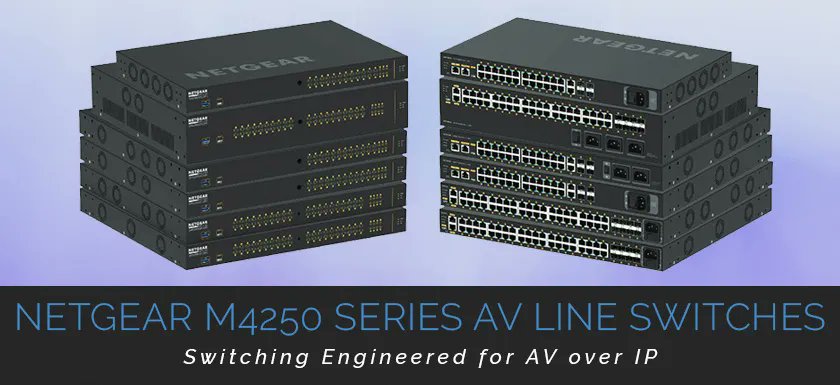 Discover the Netgear M4250 Series AV Line Switches at Pacrad, built for the fast-growing AV over IP market. Great for AV engineers and installers! Read our post to learn about key features: buff.ly/3LWvH8c #ProAV #AVtweeps #AVoverIP #AVNews #AVnetworking #Switches
