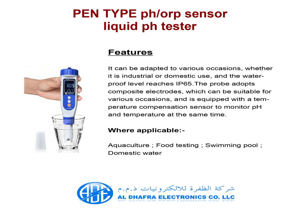 sales_aldhafra's tweet image. #phtester
To test aquaculture, foods, swimming pool, and domestic water this ph tester can be the best choise. 
For price please whatsapp 052-2531596
#phtester #nobotech #waterlevel #electronics #abudhabi #uae #newpost #Twitter
