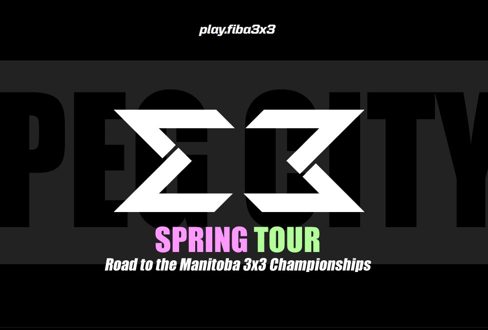 The Spring Tour will take place over the three weeks leading up to the Manitoba 3×3 Championship on June 25th and 26th.

More info at pegcityball.ca/leagues/