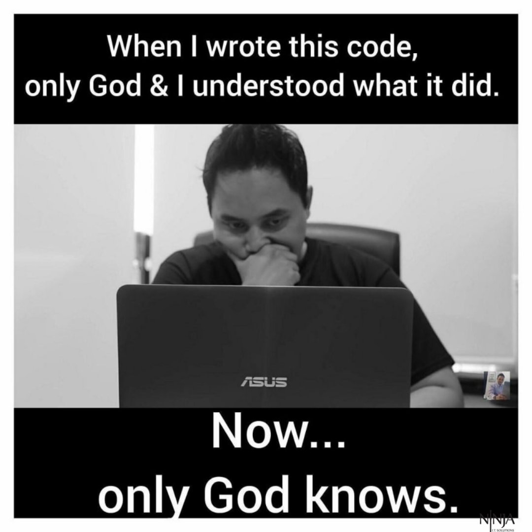 Only God Knows everything about the software. \, image size:1080x1080