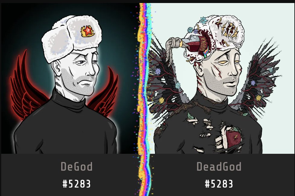 Got my 2nd Degod yesterday and literally killed him the next minute.

Welcome home 5283.

#DeGods #DeGods #monkmafia