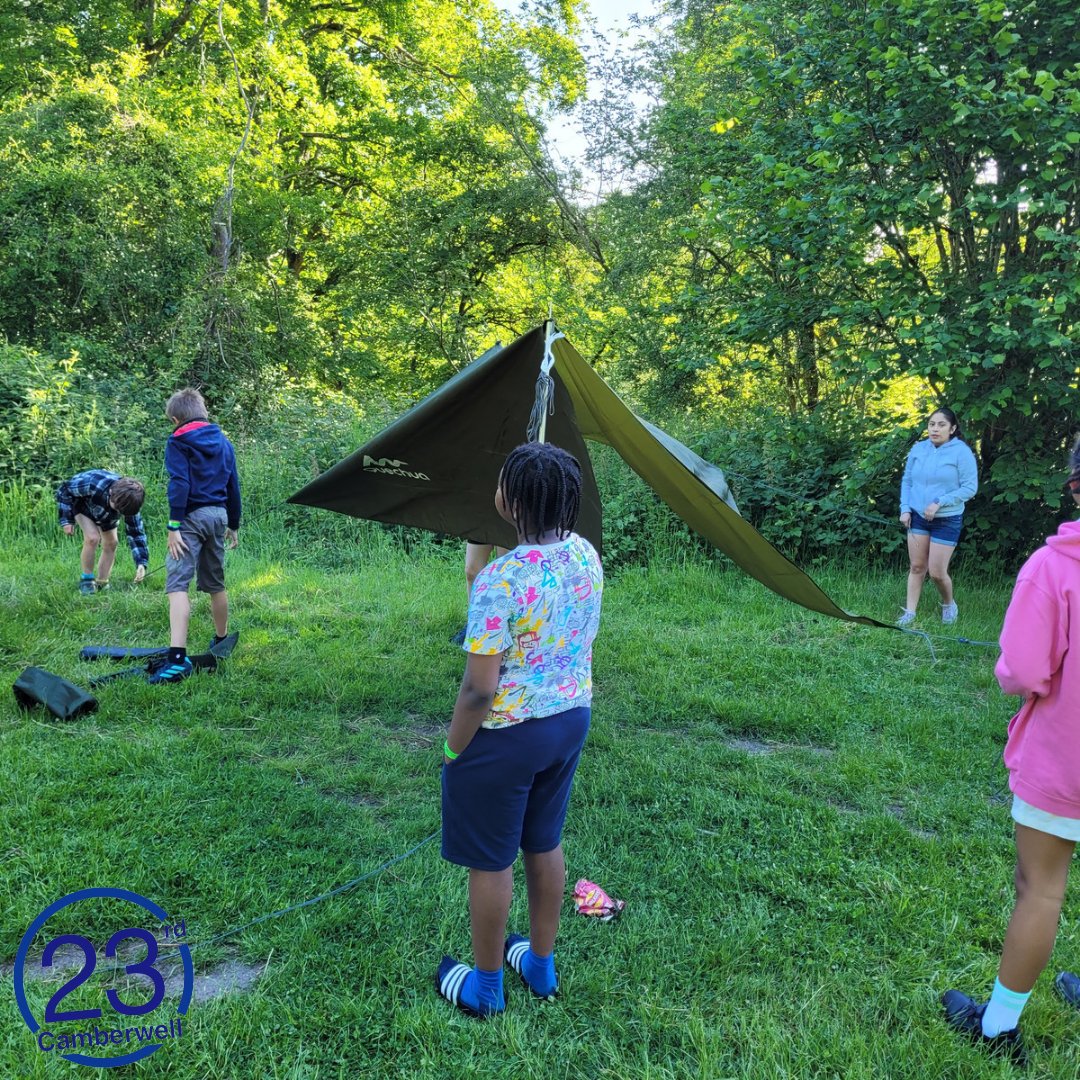 A busy morning for Scouts. Waking up to brilliant sunshine, setting up their patrol kitchens to cook breakfast. We then split intk three teams for tomahawk throwing, hand axe &amp; saws and firefighting in preparation for tonight's dinner on the open fire.