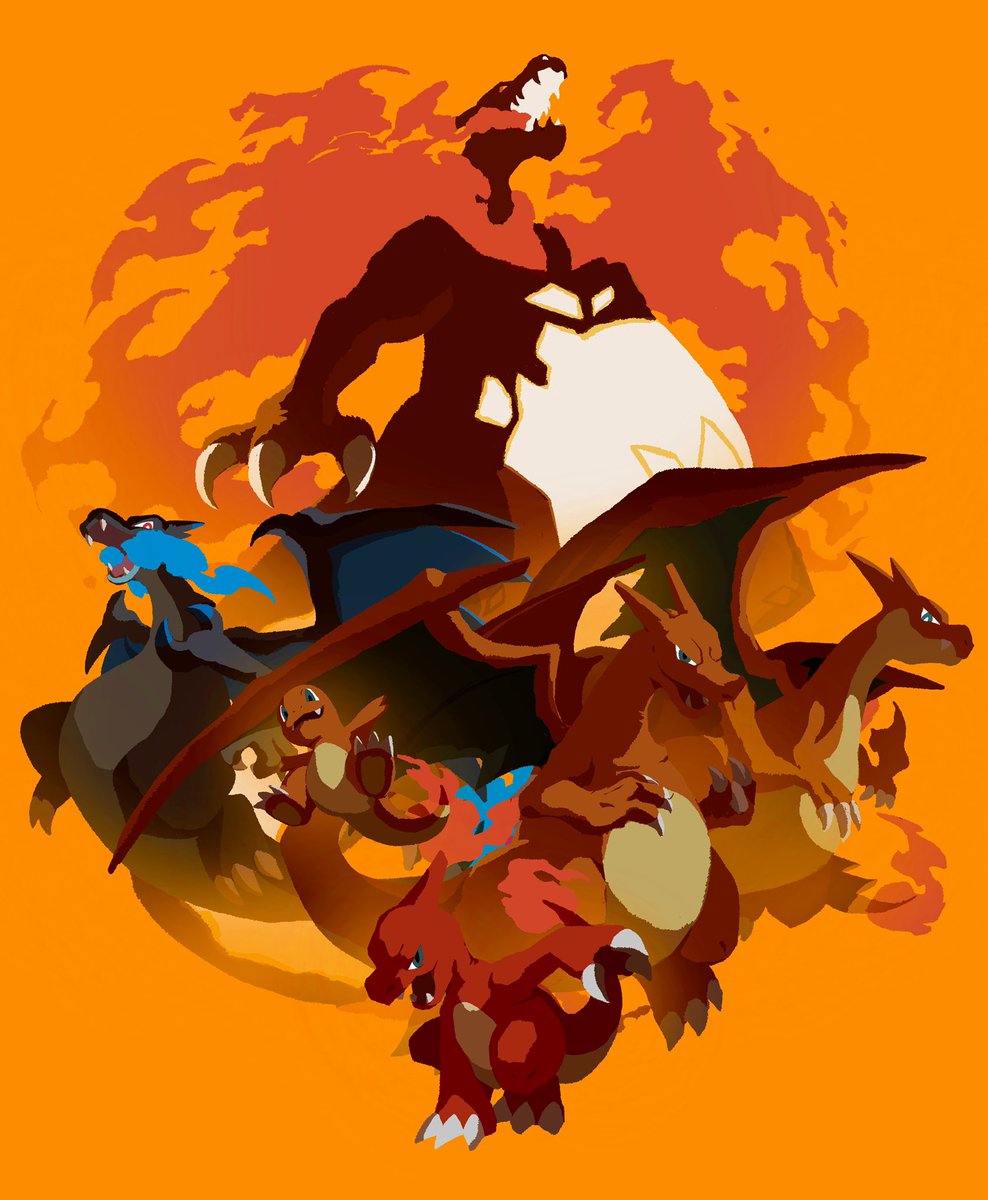 リザードン 「🔥🔥🔥🔥🔥🔥🔥🔥🔥
🔥 CHARIZARD FAMILY �」|カサイタイガ Taiga Kasaiのイラスト