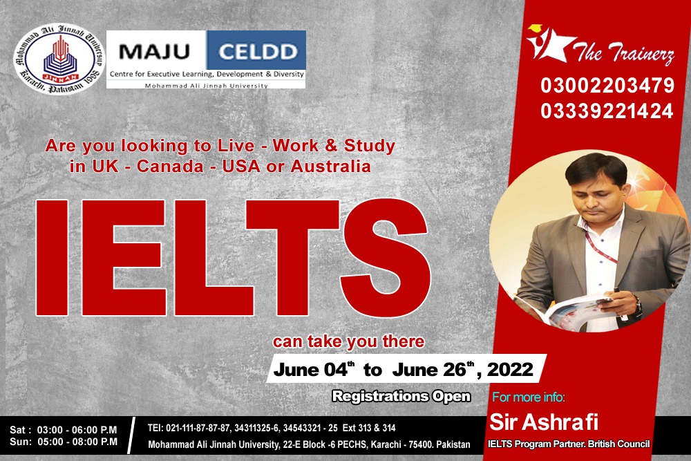 Thetrainerz's tweet photo. Quality has a new address.
Now avail the best IELTS training at #MAJU with Sir Muhammad Humail Ashrafi
#British Council IELTS Program Partner
+92-300-2203479 | +92-333-9221424

#IELTS #BritishCouncil #MAJUCELLD
Weekend Class – Affordable Fees – Complete Prep with Pre – Tests https://t.co/yFd61HXTRH