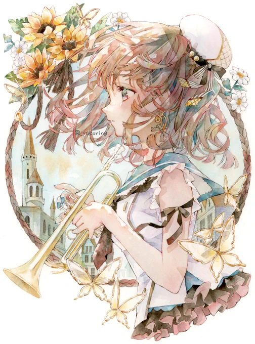 *完成*
#透明水彩 #watercolour #illustration 