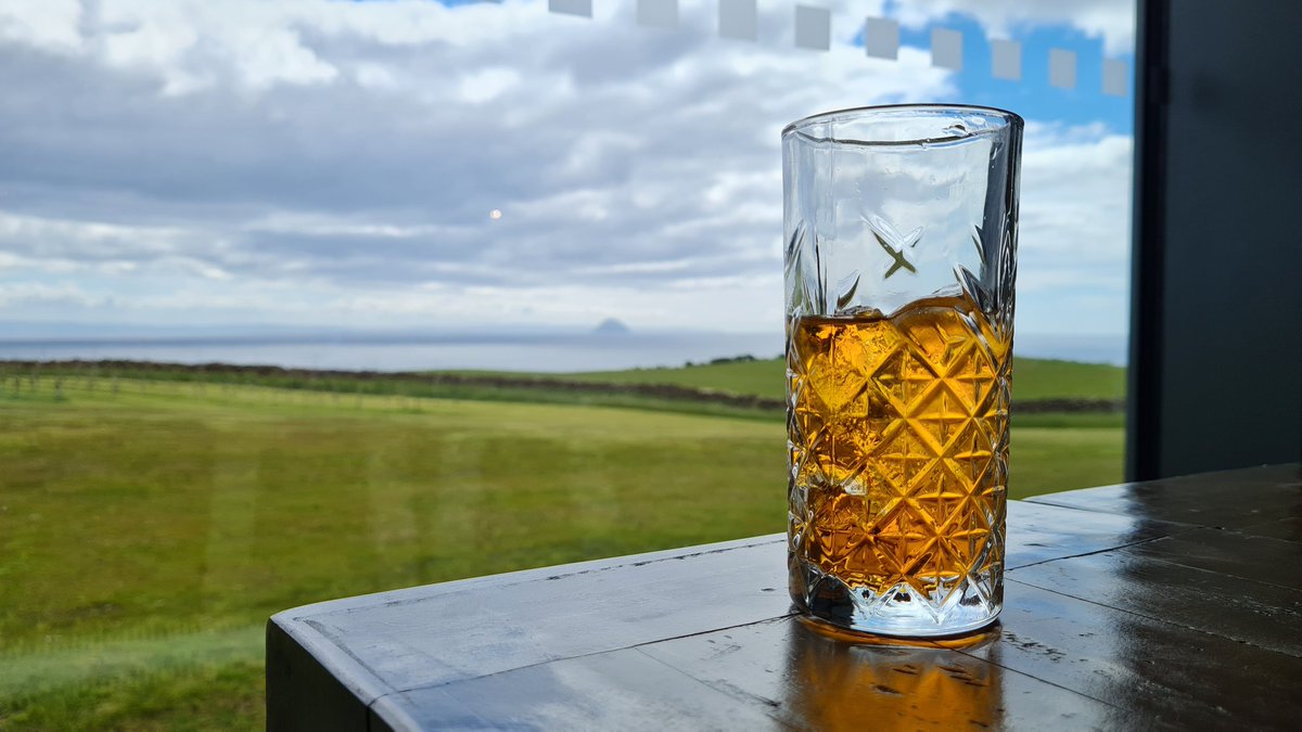 If we've done a distillery tour and I've had a late-morning taster, then the least I can do is let him drink an Irn Bru with lunch! <a href="/LaggWhisky/">Lagg Whisky</a>