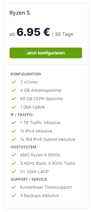 Zur Feier von unserem neuen Ryzen KVM Server System verlosen wir 4x unser "Ryzen S" Paket! 🚀💚

Das musst du tun:

- Follower sein
- Tweet liken &amp; retweeten
- Einen Freund markieren

Ende der Verlosung: 05. Juni 2022 - 18:00 Uhr.
Viel Glück! 💚

datalix.de/game-kvm-serve…