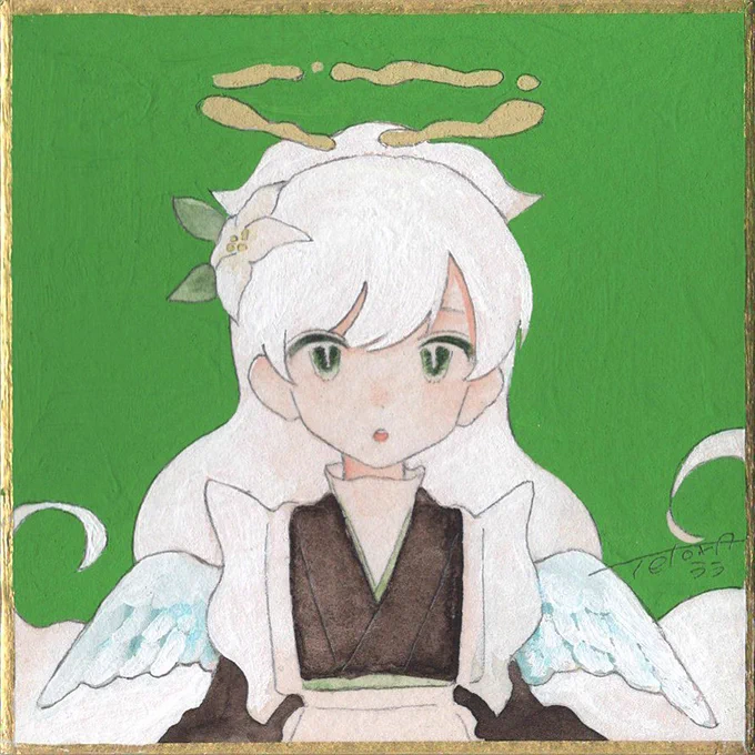 #絵柄が好みって人にフォローされたい
天使描いてます 