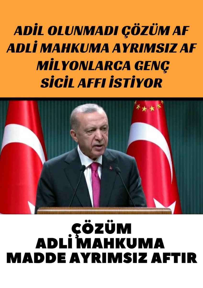 <a href="/tcbestepe/">T.C. Cumhurbaşkanlığı</a> <a href="/RTErdogan/">Recep Tayyip Erdoğan</a> AFFET TÜRKİYEM 🙏🕊
