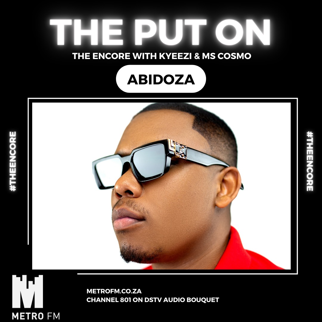 METROFMSA's tweet photo. Super producer @Abidoza_SA joins #TheEnore team @kyeezi @MsCosmoSA for a dope interview #ThePutOn 🔥 Tune in https://t.co/9y1k04kmfA