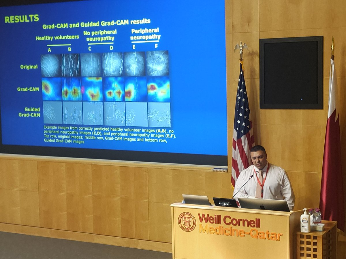 ENA Group 👁️ (@groupena) on Twitter photo An impressive talk by Dr @AlamUazman on Artificial Intelligence in Corneal Confocal Microscopy: A Diagnostic Paradigm Shift at the #CCM a surrogate endpoint for Neurodegeneration in Clinical trials conference <a href="/WCMQatar/">WeillCornellQatar</a> in #Qatar An impressive talk by Dr @AlamUazman on Artificial Intelligence in Corneal Confocal Microscopy: A Diagnostic Paradigm Shift at the #CCM a surrogate endpoint for Neurodegeneration in Clinical trials conference <a href="/WCMQatar/">WeillCornellQatar</a> in #Qatar