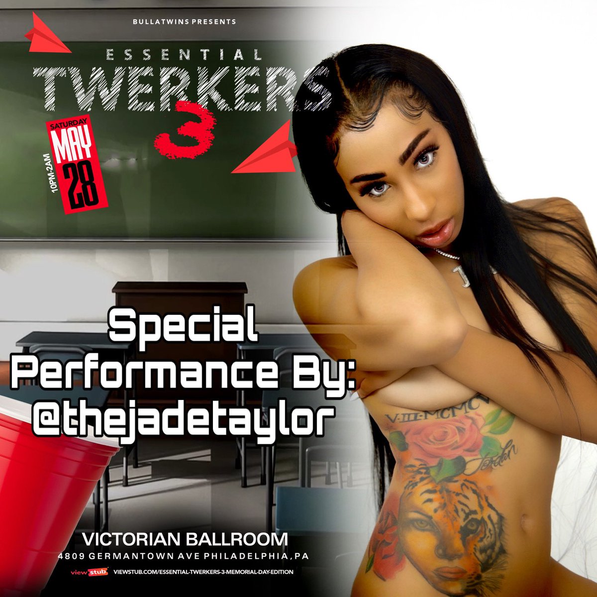 GMD_Ace's tweet image. Catch the one and only @TheJadeTaylor performing her new single, ‘Lick’ live tonight at the Victorian Ballroom 🔥 Hit me up for tix 👌🏾 #philly #rap