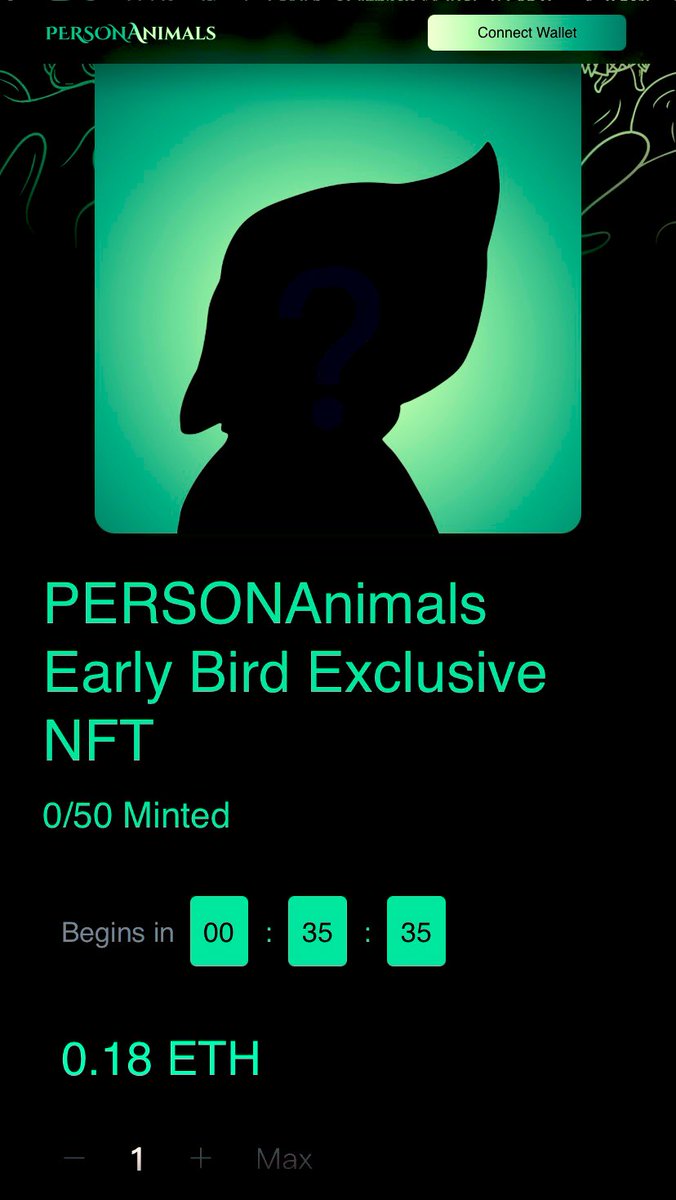 PowerDungeon's tweet photo. 📣📣PERSONAnimals MINT starts 35 minutes later 

Here is to official link to mint https://t.co/cZ70Xw2rTq

#nft #NFTMint #NFTProject https://t.co/DYNchNECg7