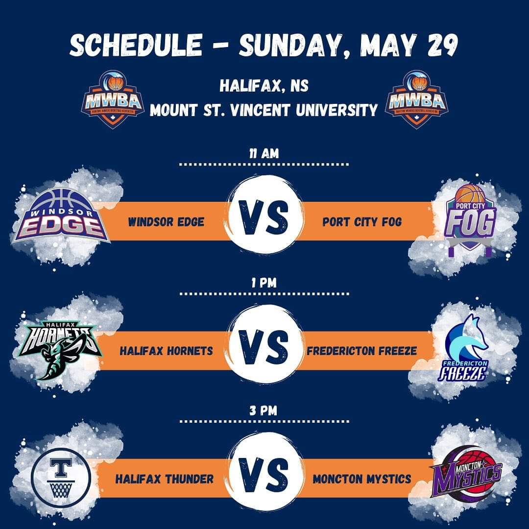Today catch this amazing Maritime Women's Basketball Association events!
Saturday
3pm
youtu.be/etSh6-tRmdQ
5pm
youtu.be/A2c1H4S0AdA
7pm 
youtu.be/0F3bzqDmRSY
Sunday
11am
youtu.be/7QA7FMg31zA
1pm 
youtu.be/5Lql4trESfQ
3pm
youtu.be/Jyg16UxIcVY