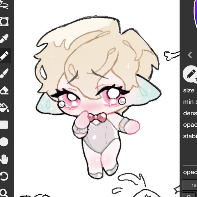 ช่วงนี้กะลังทดลองบอดี้จิบิแบบใหม่ดูค่ะะะะ อาจจะลองวาดดูหลายๆครั้งก่อนแล้วจะมาลองรับคอมมิชนะคะ!! 