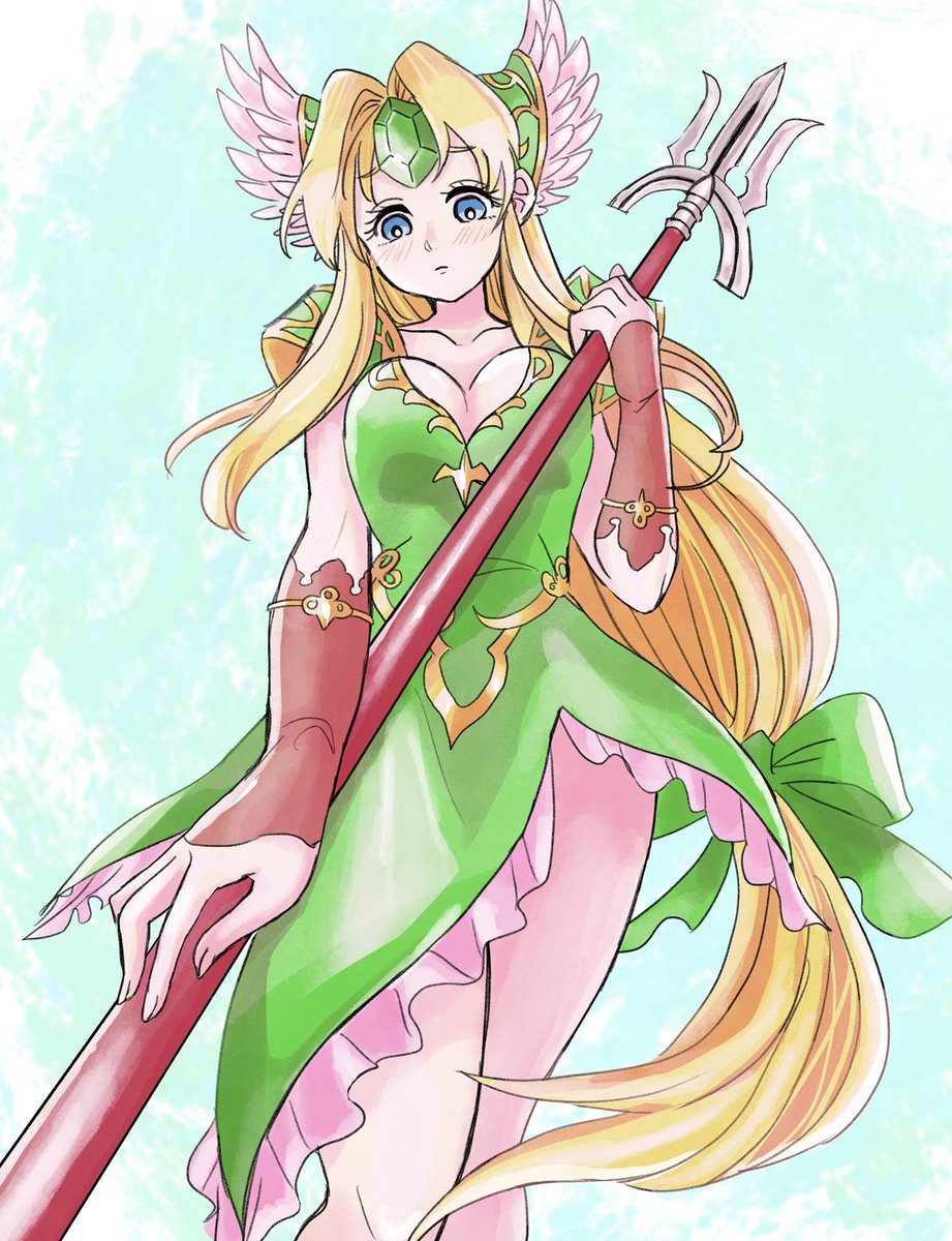 リメイクのリースちゃんも可愛い #イラスト #リース #聖剣伝説3