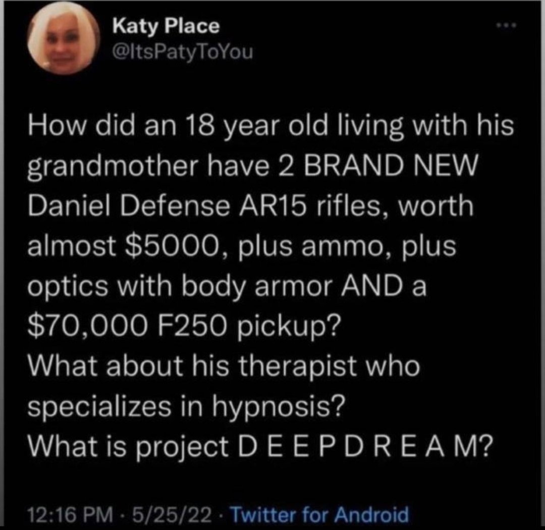 SIESTARANDYSRQ's tweet photo. Food for Thought
Join https://t.co/bh79rnoDI8
#FalseFlag #UvaldeschoolMassacre #deepdream @POTUS https://t.co/Z5TXiMRE1X