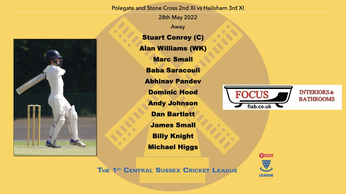 PolegateCC's tweet image. Matchday 🏏 

After two losses last week we go again.

The 1s travel to the Saffrons to take on Eastbourne 3s after losing a thriller to Hailsham by 4 runs last week.

The 2s host Hailsham 3s this week and will hope to get maximum points in a division where it's all up for grabs.