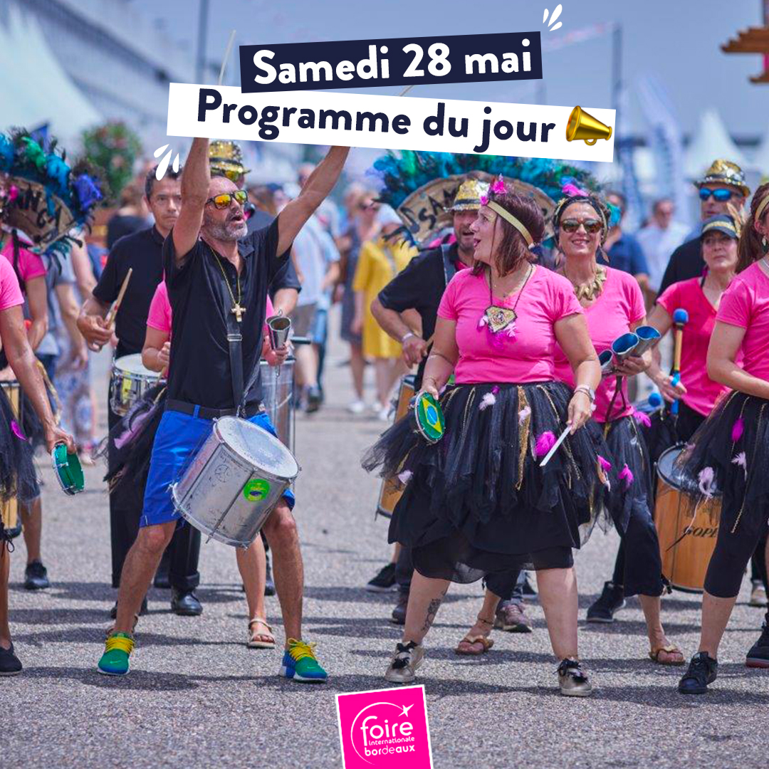 Ce samedi, direction la #FoiredeBordeaux pour une (nouvelle) journée exceptionnelle 🤗 

Et plein d'autres animations à découvrir ici 👉 foiredebordeaux.com/programme