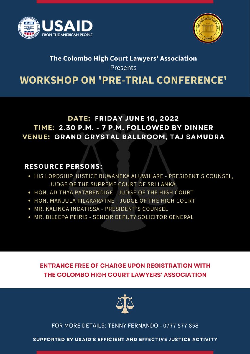 Colombo High Court Lawyers' Association tweet media