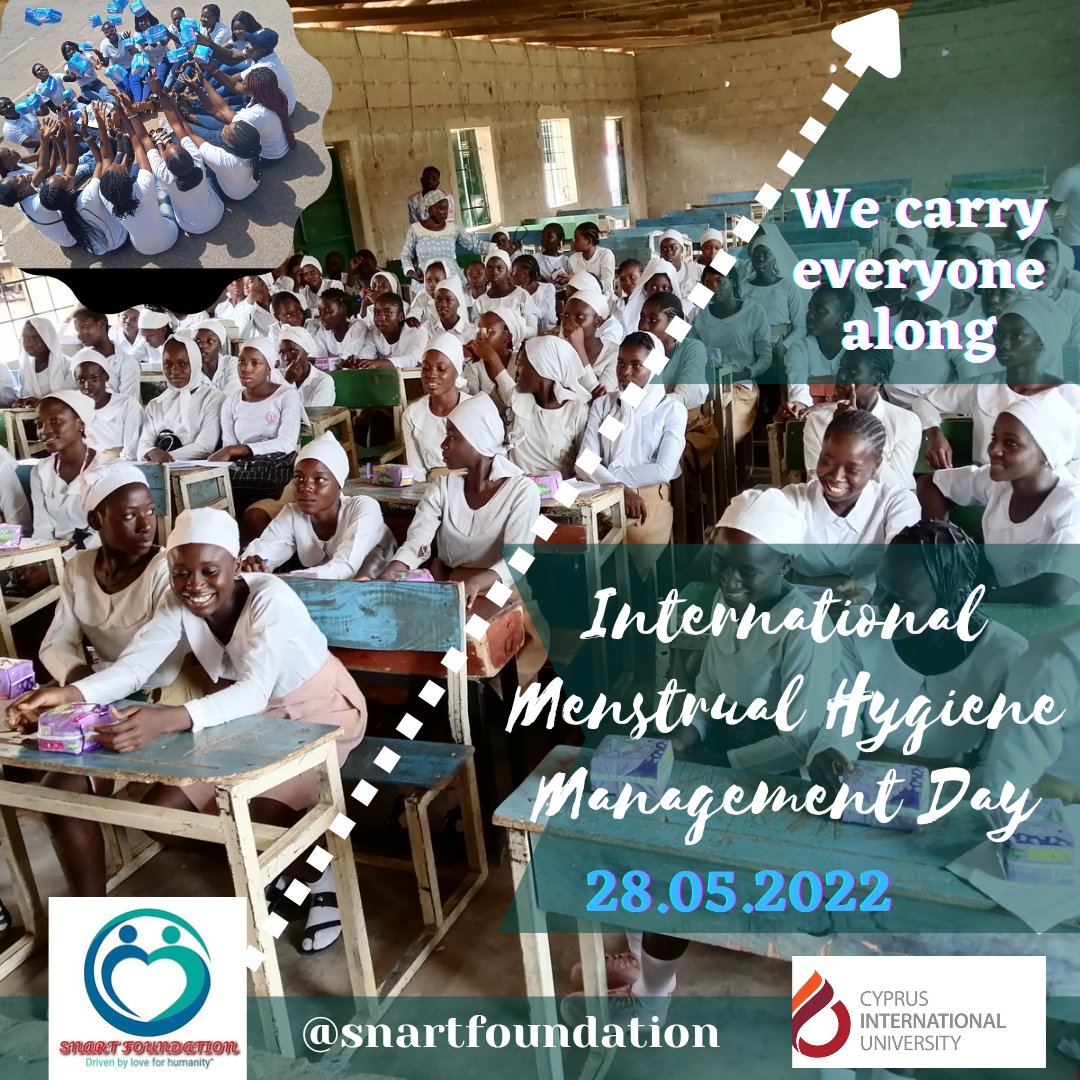 SnartFoundation's tweet photo. Menstruation is not the issue, maintaining hygiene is. Happy International Menstrual Hygiene Day. 

#SnartFoundation #MHM2022 #giftagirlpad https://t.co/g4ZSGo21Aa