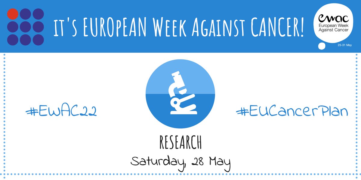 It's #EWAC22 Day 4! bit.ly/ewac-22

👉Today's all about #CancerResearch⬇️

3.2m cancer cases are expected in the #EU by 2040. 

We all have a role to play in supporting the vital #research that will help beat #cancer sooner!

#MissionCancer #HorizonEU #EUCancerPlan