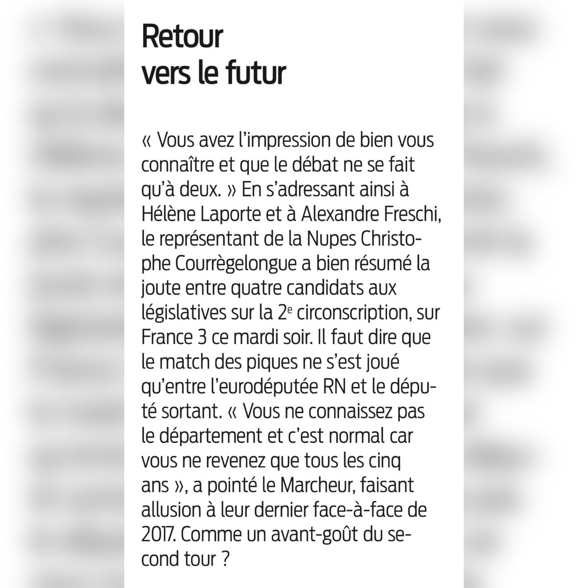 HeleneLaporteRN's tweet photo. C’est sûr que lorsqu’on fait partie des 150 députés les moins actifs à l’Assemblée nationale comme Alexandre #Freschi, on a du mal à comprendre pourquoi un député européen natif du Lot-et-Garonne est souvent à Bruxelles pour défendre les français… https://t.co/w86quOsvsf