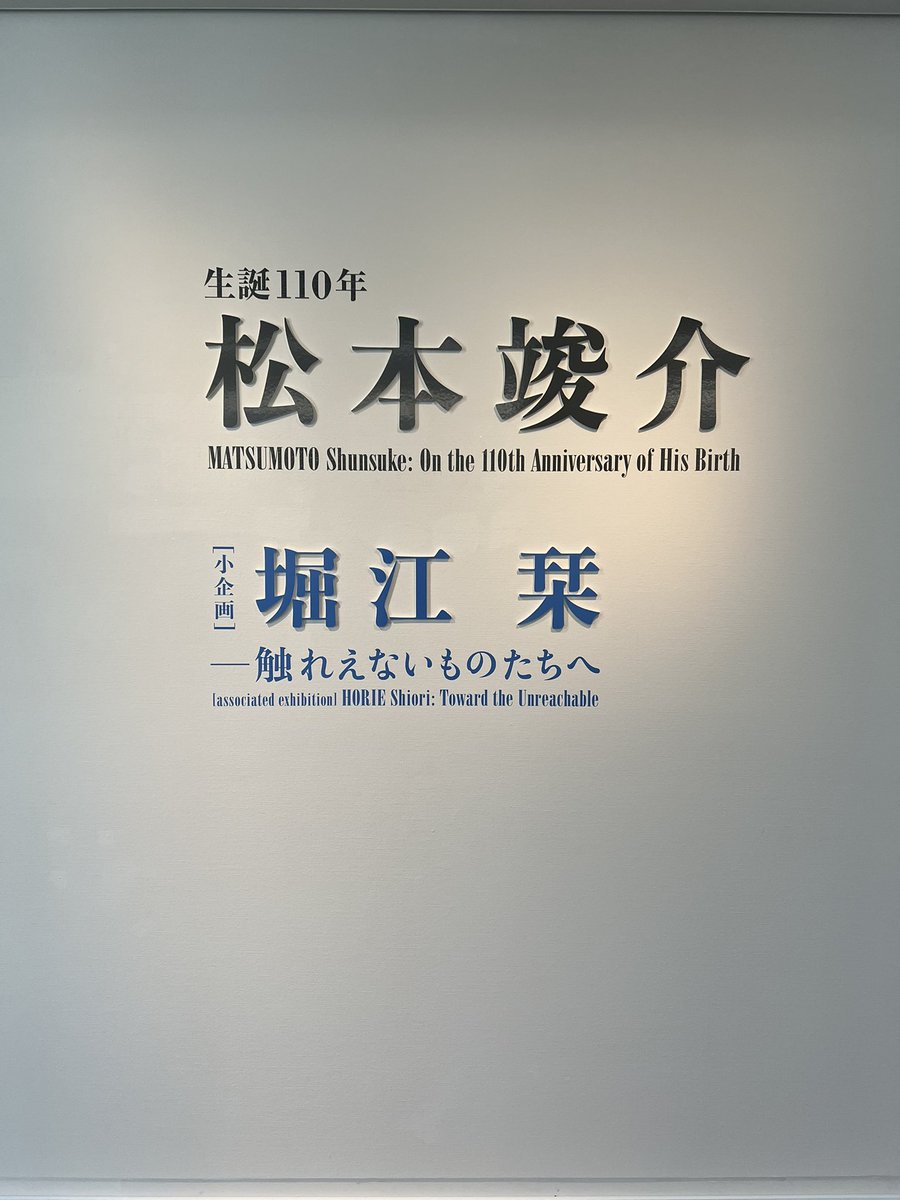 今日は3年ぶりの鎌倉。目的は神奈川県立近代美術館 鎌倉別館で開催中の松本竣介展と同時開催の堀江栞さんの「ー触れえないものたちへ」展。同じ作品群に神楽坂、京橋、上野でも触れているが、また違った趣。栗原幸治さんデザインの素敵なリーフレットは配布終了していてとても残念。
#堀江栞 #栗原幸治