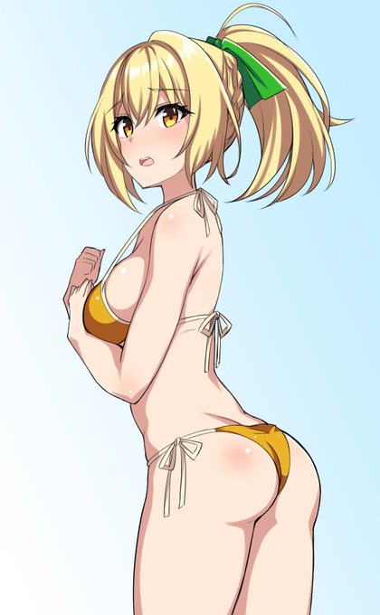 これは途中まで描いて放置してた柚のケツ 