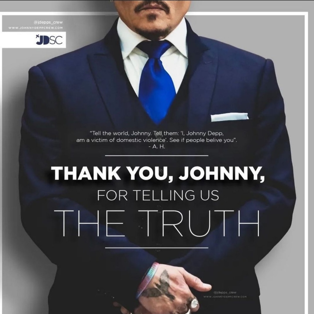 vickirose1986's tweet photo. #JusticeForJohnnyDepp #JohnnyDepp #DomesticViolence #Truth #StandWithJohnnyDepp #JusticeForJohnny #WeLoveYouJohnny https://t.co/tUke00OrNo
