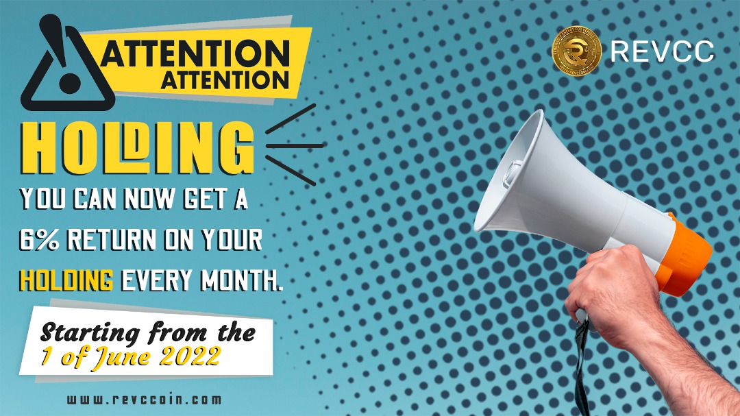 You can now hold your coin on which you will get a 6% return every month. 
👉😍📊💰💸💰💸😍👇👇👇👇
Join Us Now: revccoin.com
💸💸💸💸💸
#cryptocurrency #cryptotrading #investment #crypto #german #revcc #future #digitalcurrency #coinpayments #coins #cyptocoins #virtual