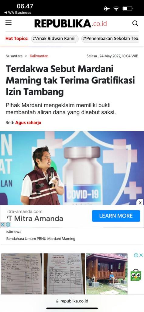 taraniayu's tweet photo. Betul kan kalau pak Maming Tidak Bersalah #StopKriminalisasiMardani https://t.co/yBsGBdGmtG