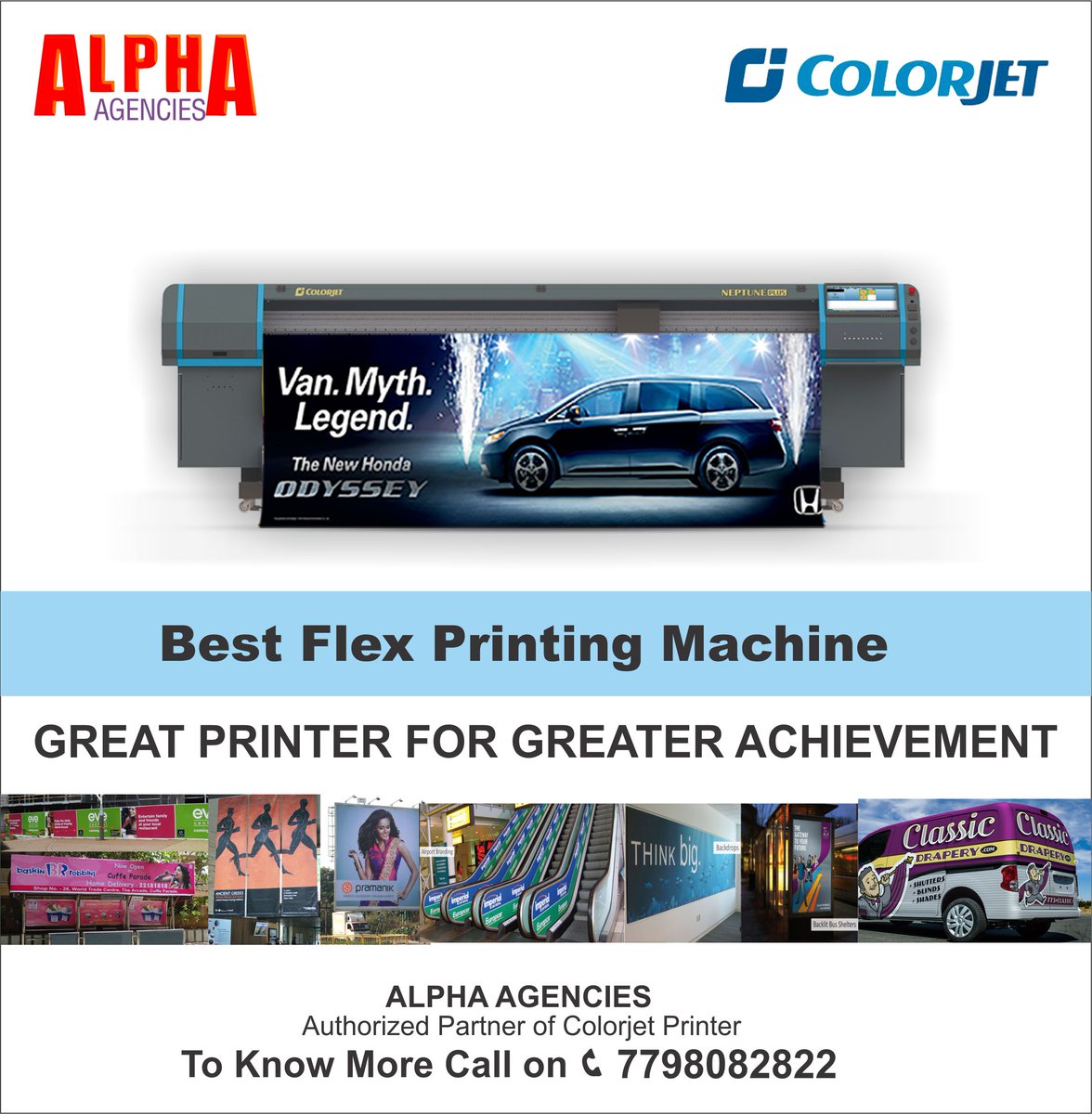 AgenciesAlpha's tweet photo. Greater Printer For Greater Achievement 
Best Flex Printing Machine available at best price. For aggressive price call on 7798082822/959552103.
#solventprinter #EcoSolventPrinter #flexprinting #vinylprinting #Poster #Banner https://t.co/acoxb6VJtf