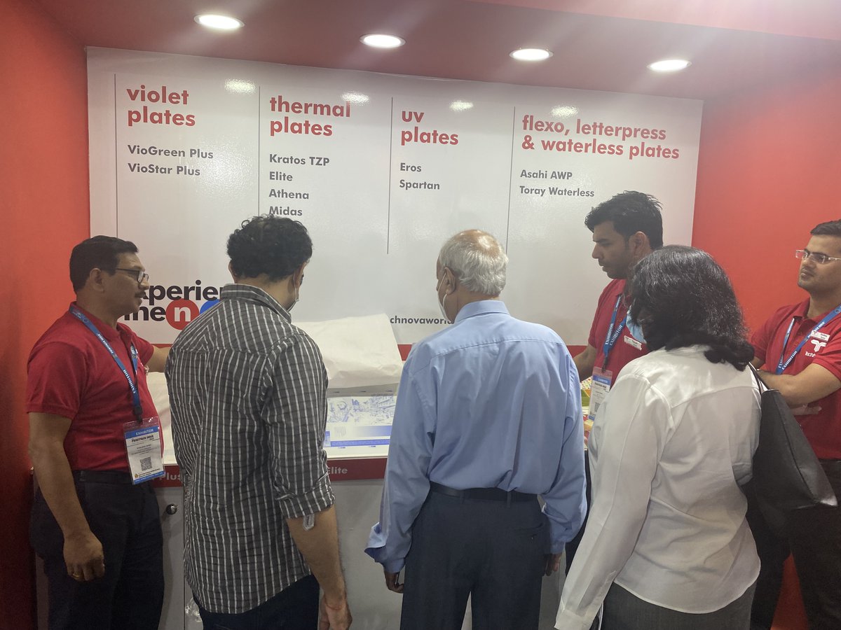 TechNovaWorld's tweet photo. Direct-on-Press Thermal Plate - TechNova's Kratos TZP creates waves at PrintPack India 2022.
👉Stand G16-18 Hall 9c
#technova #printpack #printpack2022 #packaging #digitalplates #digitalpresses #3dprinter #digitalprintmedia #hp #markforged https://t.co/C07enB3Fq5