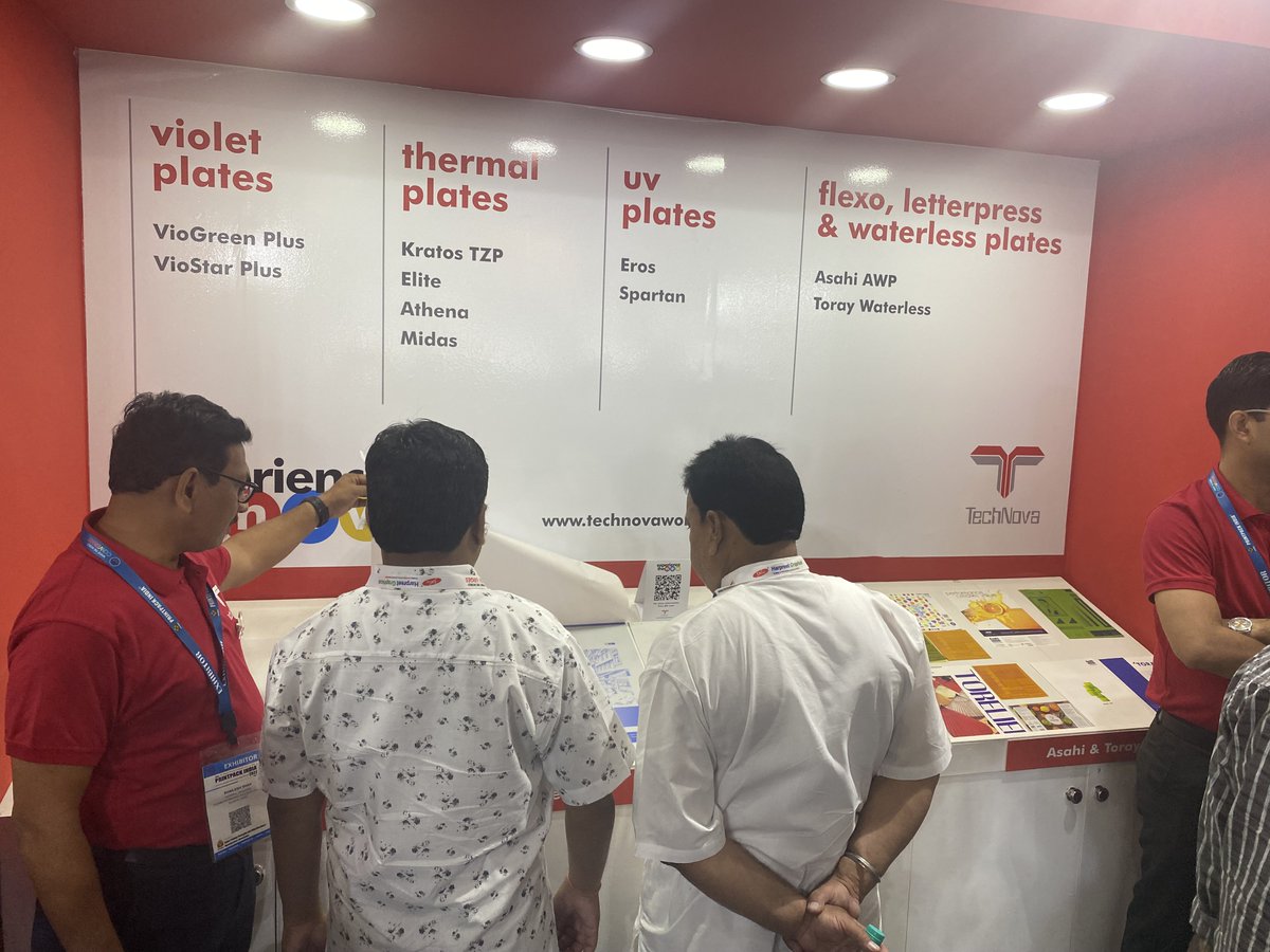 TechNovaWorld's tweet photo. Direct-on-Press Thermal Plate - TechNova's Kratos TZP creates waves at PrintPack India 2022.
👉Stand G16-18 Hall 9c
#technova #printpack #printpack2022 #packaging #digitalplates #digitalpresses #3dprinter #digitalprintmedia #hp #markforged https://t.co/C07enB3Fq5
