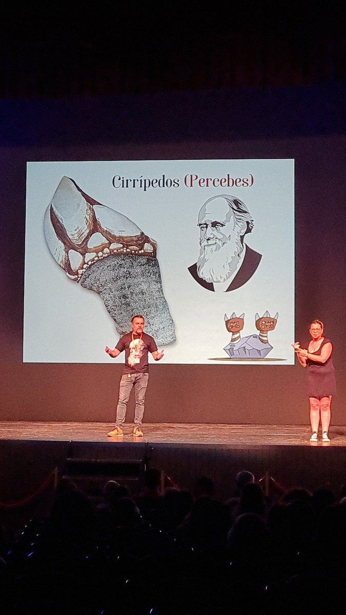 #Desgrana8 
↔️Darwin el gourmet 🍲🦆 a Darwin le encantaba zamparse los animales que estudiaba jajaj 😄🤣
🖐✋Gracias a <a href="/lapislazuli_org/">Lapislázuli</a> por la signacion 
💥Podéis seguir la charla de <a href="/biogeocarlos/">Carlos Lobato</a> en directo 🔴
youtu.be/-Igm5j8KwPE