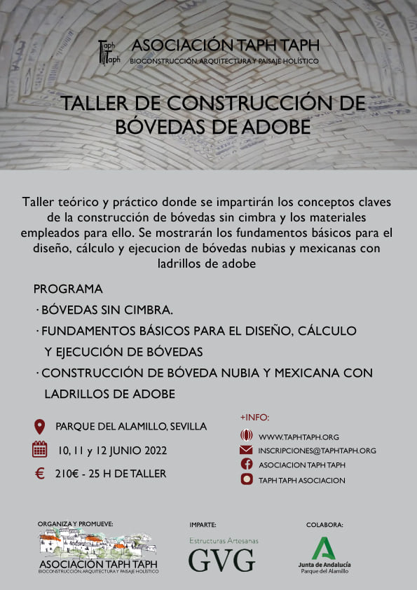 CTarteso's tweet photo. 🚀Si sois unos amantes de la arquitectura de tierra no os podéis perder esta maravilla de taller que están organizando los amigos de #TaphTaph en #Sevilla 📍
📆Los días 10, 11 y 12 de junio 👇👇👇👇 https://t.co/nkeinSvp3c