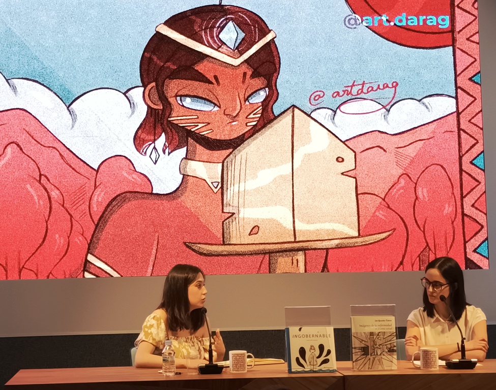ERimpego's tweet photo. Mira que fue bonito el acto de presentación de INGOBERNABLE… #FeriaLibroLeón22
Puro talento y naturalidad juvenil. Grandiosa Aldara y precisa Inés.
#leonbocacallealuniverso, #deeditorialrimpego, #leonesp; #leonespaña; #leon, #azuleon, #ingobernable, #tca, #anorexia, https://t.co/9HMxNo7sUw