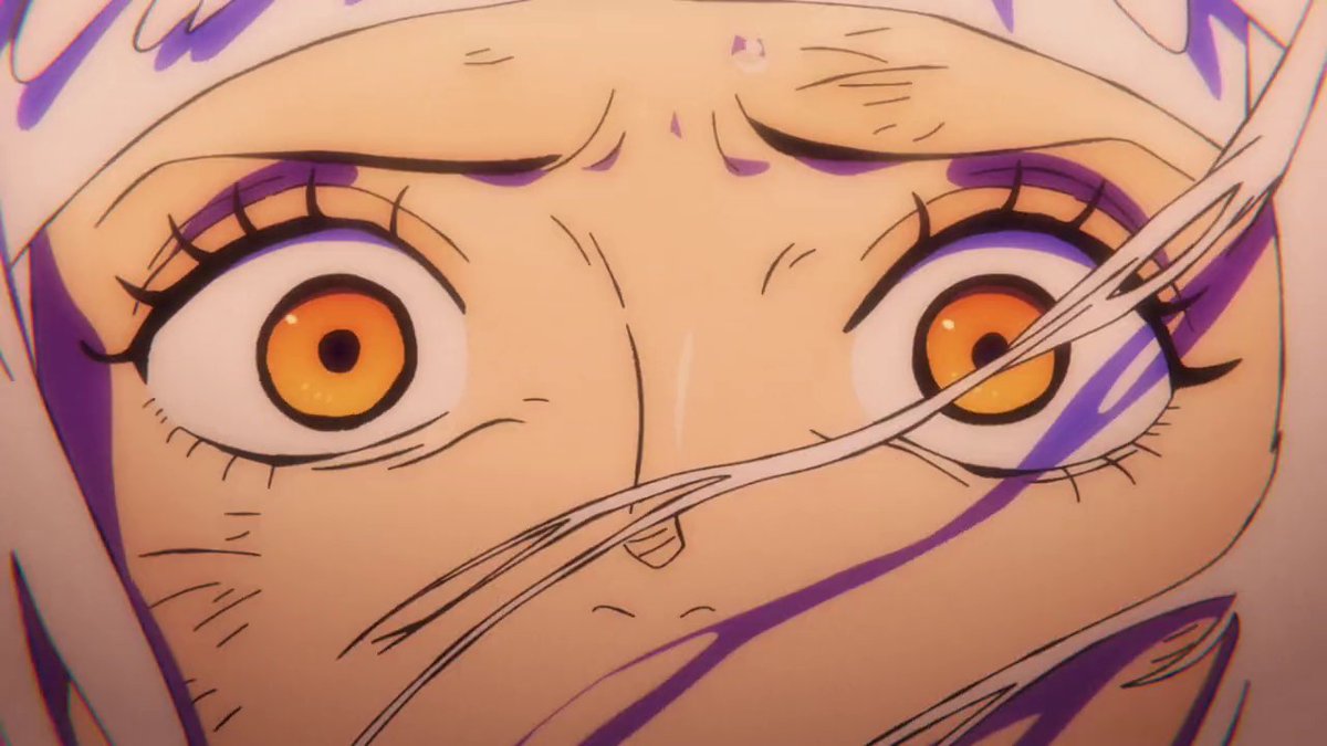 Mid Mid S Life ワンピースのアニメ1015話が凄いと評判だったので見たところ アニメーション の演出でここまで凄いものを見たのは久々かもしれない 光の表現 Bgmの使い方 Etc 3 4枚目付近でのヤマトの歩き方で 体の重さが表現できてるのが個人的に