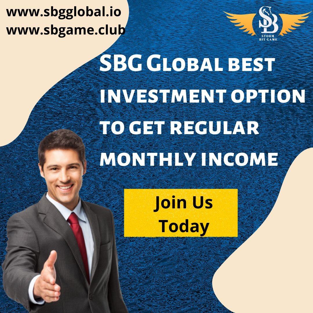 SBG GLOBAL on Twitter: "SBG Global is one of the best investment